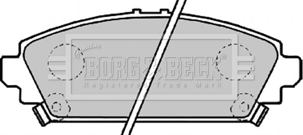 BORG & BECK Комплект тормозных колодок, дисковый тормоз BBP1995